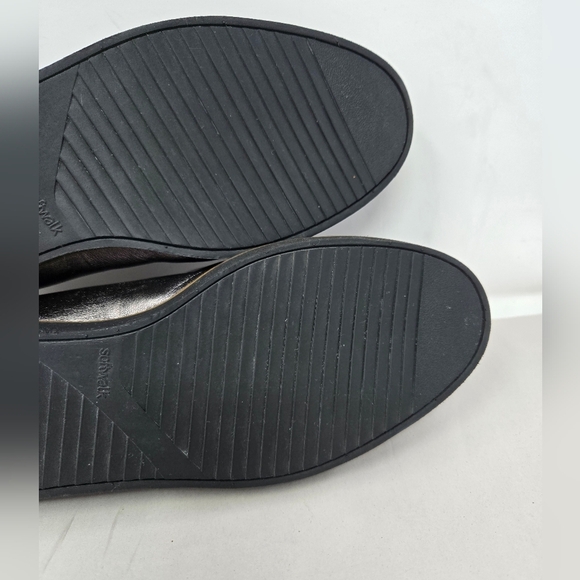 Softwalk Westport Womens Loafers Sz 8W Gray Metallic Slight Wedge Casual Comfort - Picture 8 of 14